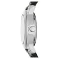 thumbnail image 2 of Time and Tru Women's Analog Wristwatch: Silver Tone Round Case; Black Faux Leather Strap (FMDOTT009), 2 of 4