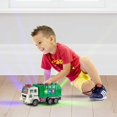 thumbnail image 5 of Toy Garbage Truck For Kids With 4d Lights And Sounds - Battery Operated Automatic Bump & Go Car - Sanitation Truck Stickers, 5 of 5