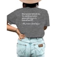 thumbnail image 2 of XCHQRTI Women's Plus Be Kind Shirt Double Sided Graphic Letter Inspirational Tshirt, 2 of 3