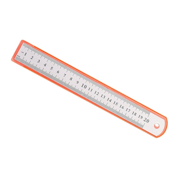 Stainless Steel Ruler with Clear Markings Portable and Versatile for Drawing Drafting and Engineering Rounded Edges for Comfortable Grip Durable Construction