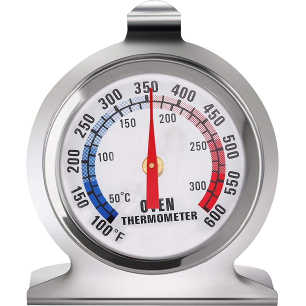 Termómetro de Acero Inoxidable para Horno, LETTURE Termómetro de Esfera Grande de Horno Termómetro, Ahumador de Parrilla de Horno de Acero Inoxidable Termómetro de Monitoreo para Hornear de Cocina SHIRET Hogar