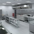 thumbnail image 5 of AmGood 18 in. x 72 in. Stainless Steel Table with Two Undershelves | Metal Utility Kitchen Prep Work Table | NSF, 5 of 9