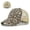 Coffee, variant on Women's Cross-Back Ponytail Baseball Cap, Washed Distressed Stretch Messy Bun Hat, Breathable Embroidery Sun Hat For Outdoor Daily Wear Blue One Size