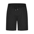 thumbnail image 2 of Fnooota Men's Casual Shorts, Drawstring Knee Length Running Relaxed Fit Summer Shorts with Pockets Black Size 3XL, 2 of 7