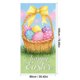 thumbnail image 3 of Decoraciones de Pascua, adornos de Pascua, regalos de Pascua, 35.4 x 70.8 pulgadas, cortina de puerta de Pascua, decoración navideña para puerta y pared de Pascua, decoración para festivales y fiestas, 3 of 7