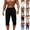 Black, variant on Men's Pants Long Length Linen Shorts Button Drawstring Elastic Waist Weekend Casual Sportwear