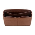 thumbnail image 3 of JVBTVB Women's Felt Purse Organizer Insert with Short & Long Handles, Multi-Purpose Travel Tote Bag Inner Pouch for Work Office Daily Use, 6.5x1.97x3.15 Inches Makeup Cosmetic Case, 3 of 4