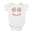 thumbnail image 1 of Bacon And Egg Smiley Face Cute Baby Bodysuits Boy Girl Unisex, 1 of 3