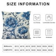 thumbnail image 6 of Nawypu  Indigo Blue Peony Rose Floral Pillow Covers Chinoiserie Style Blue Flower Decorative Throw Pillow Cushion Chinoiserie Chic Farmhouse Pillowcase for Living Room 2pcs White, 6 of 6