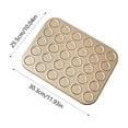 thumbnail image 3 of Macaron Baking Tray 30 Grids | Carbon Steel Non Stick Mold for Macarons Cookies Crackers Biscuits | Durable Easy Clean | Multi Purpose Pan | 11.93x10.04x0.39 in, 3 of 9