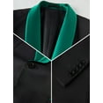 thumbnail image 4 of Men's Slim Fit 3 Piece Suit Set: Shawl Lapel Blazer Jacket, Vest & Pants - Formal Wedding Tuxedo, 4 of 6