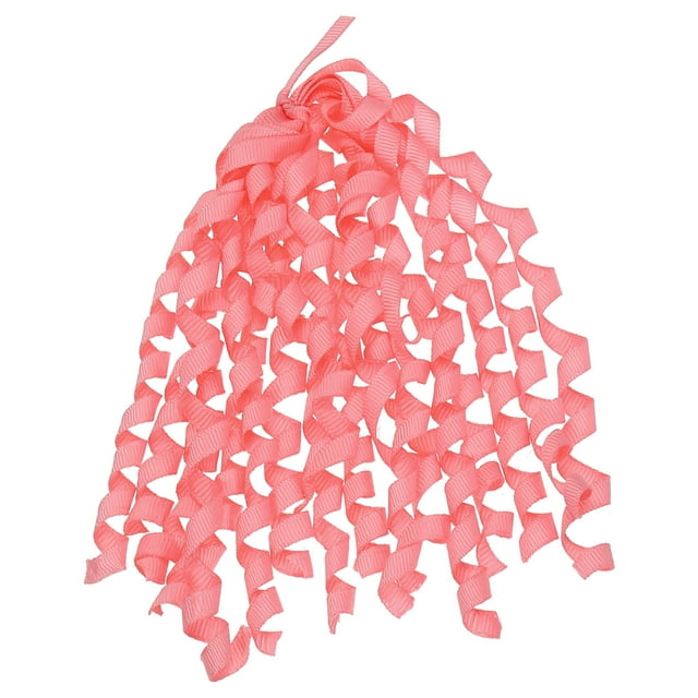 Unique Bargains 12 Count 6' Large Curly Bows for Gift Wrapping Curling Ribbon with Self Adhesive for Gift Wrap, Pink