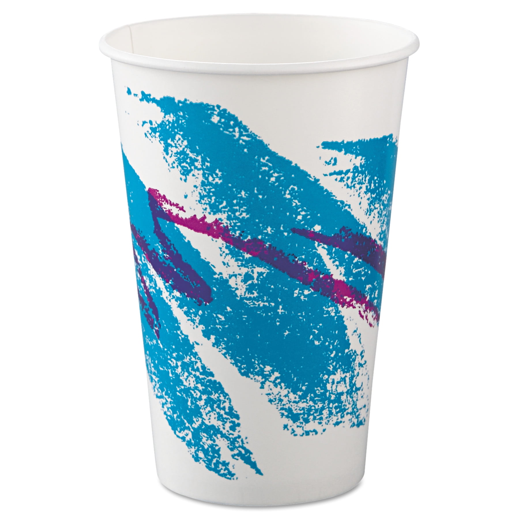 SOLO Cup Company Jazz Paper Cold Cups, 16oz, 50/Bag, 20 Bags/Carton