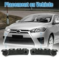 thumbnail image 4 of Unique Bargains 1 Pair Left and Right Side Front Bumper Bracket No.5253652080/5253552110 for Toyota Yaris 2012 2013 2014, 4 of 8
