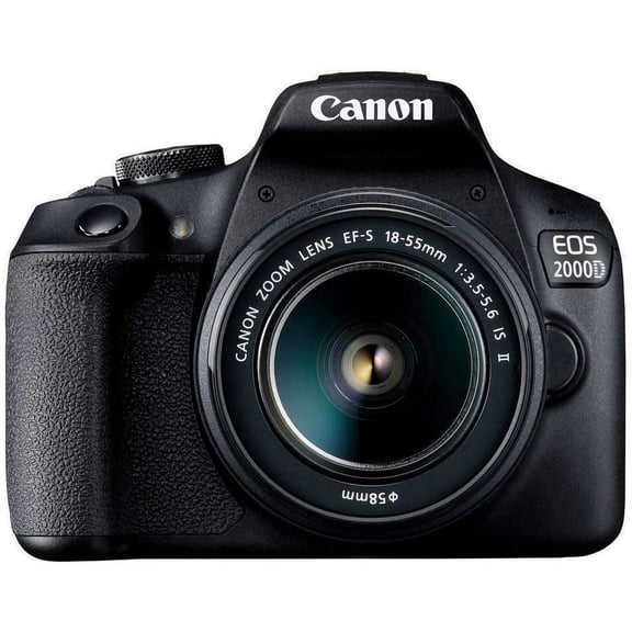 Restored Canon EOS 2000D / Rebel T7 DSLR Camera with EF-S 18-55mm III Lens, 24.1MP APS-C CMOS Sensor, Full HD 1080p Video, Wi-Fi, NFC, International Model, Black