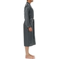 thumbnail image 4 of INSPIRE CHIC Men's Nightdress Satin Robe Long Sleeve Tied Sleepwear Bathrobe XL Gray, 4 of 4