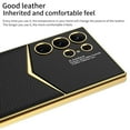 thumbnail image 7 of for Samsung Galaxy S23 Ultra Plain Electroplated Case, with S Pen Slot Holder Premium PU Leather Shockproof Lens Protection Cover, Compatible with MagSafe Wireless Charginig Case,Purple, 7 of 7
