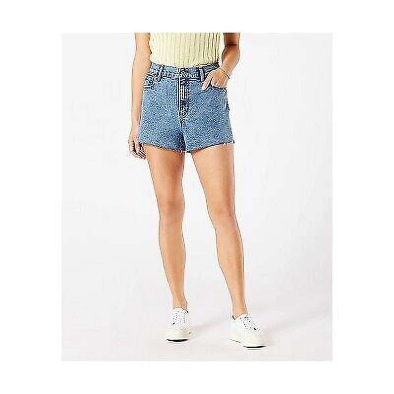 DENIZEN from Levi s AE Womens High Rise 3 Jean Shorts Acid Chill 6 Walmart