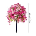 thumbnail image 3 of Kbndieu Pink Artificial Flowers for Outdoors with Ground Spike, UV Resistant Fake Greenery Shrubs, Summer Faux Floral Plants Bushes for Home Garden Yard Patio Decor, 3 of 6