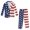 American Flag Design, variant on Whosucclay Lucky Symbols Elastic Waist Boys Suit Set, 2 Pieces Slim Fit Tuxedo Non-Stretch Polyester Fabric Kids Boys Suit for Graduation School