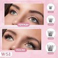 thumbnail image 3 of Lash Extension Kit, Lash Clusters DIY Individual Lashes Eyelash Extension Kit, D Curl Volume Cluster Lashes Wispy with Long Lasting Lash Bond and Lash, 3 of 5