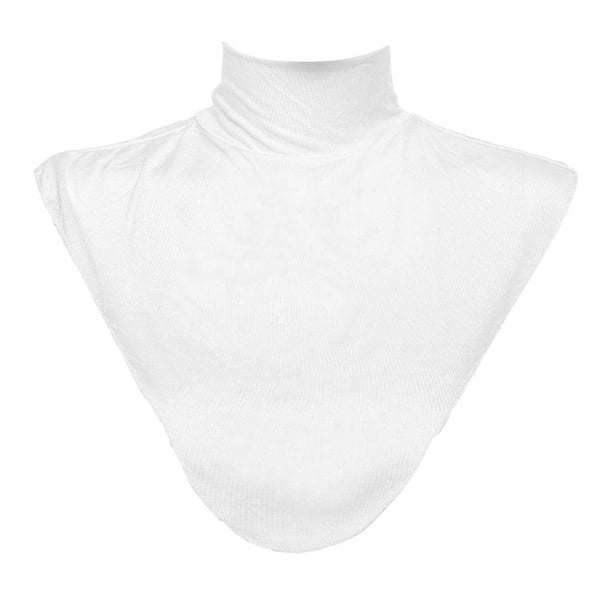 Camisa de Imitación Cuello Alto Medio Cuello Muselina Hijab para Mujer Macarena Cuello de Dickey