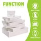 thumbnail image 5 of Paquete de 13 cajas de regalo Bobobag blancas con tapas para Navidad, 5 of 9