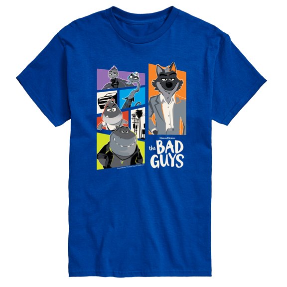 The Bad Guys - Mr. Wolf and Friends Collage Short Sleeve Graphic T-Shirt