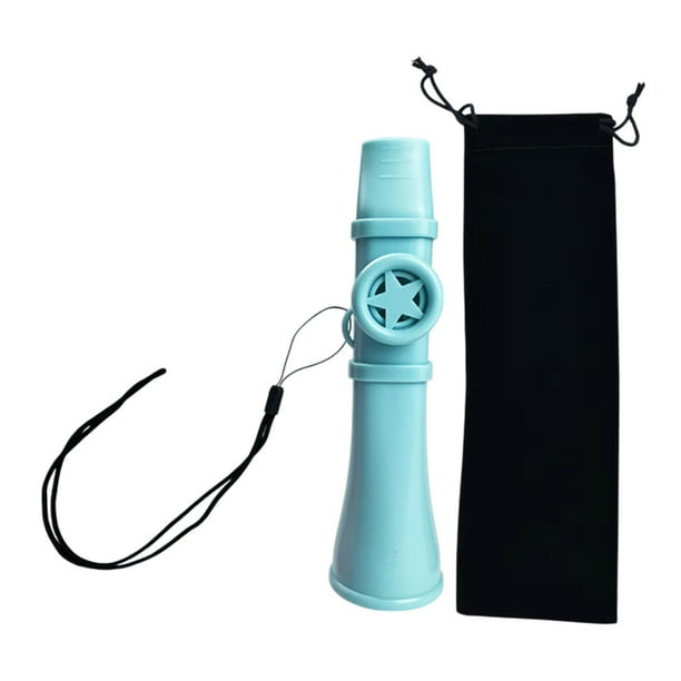 Kazoo Toy Party Favors Portable Unique Acompañamiento Fácil de tocar con cuerda para el cuello Azul