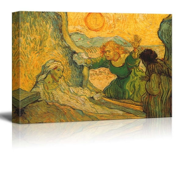 The Raising of Lazarus by Vincent Van Gogh - Canvas Print Wall Art Famous Painting Reproduction - 32" x 48"