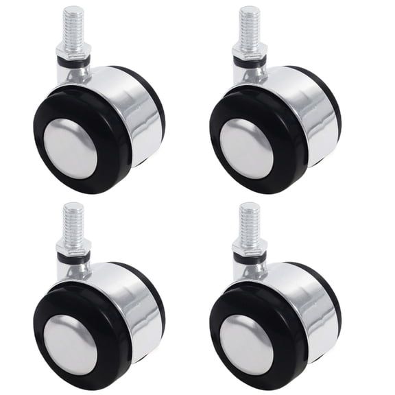 Pack Of 4 Plastic Caster Wheels with Quiet Rolling & Floor Protections Heavy Duty Caster Wheels 360 Degree for Furniture