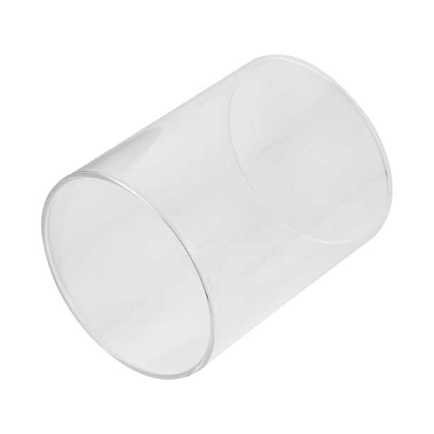 Glass Salad Bowl Decorative Effect for Household Users Transparent Glass Cylinder Food Storage Container 1Pcs