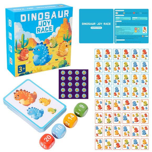 Dinosaur Game Cards Cards Brainer Educational Toys Learning Activities For Ages 3 4 5 6 Preschool Education