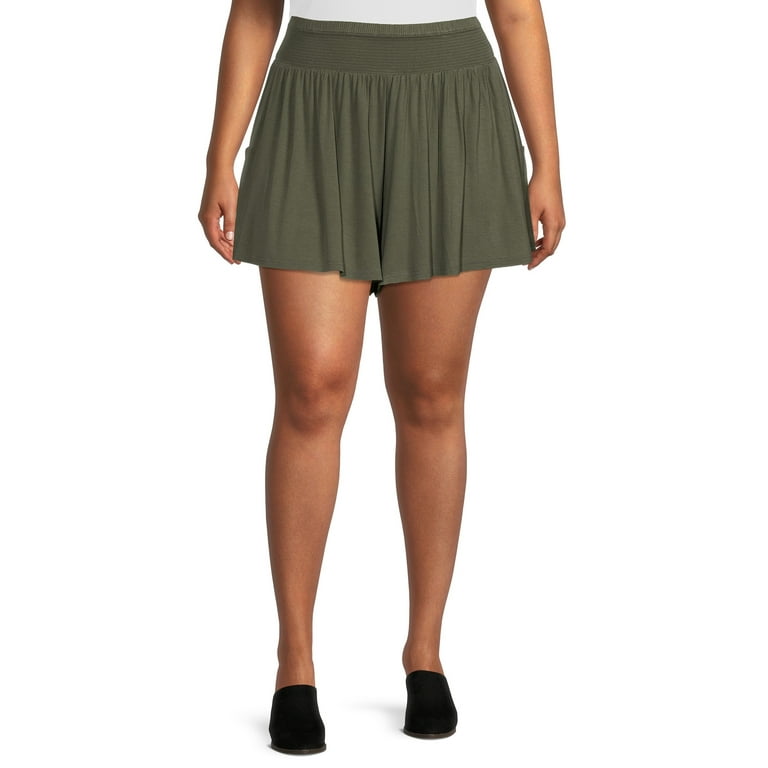 Walmart plus size shorts 2025