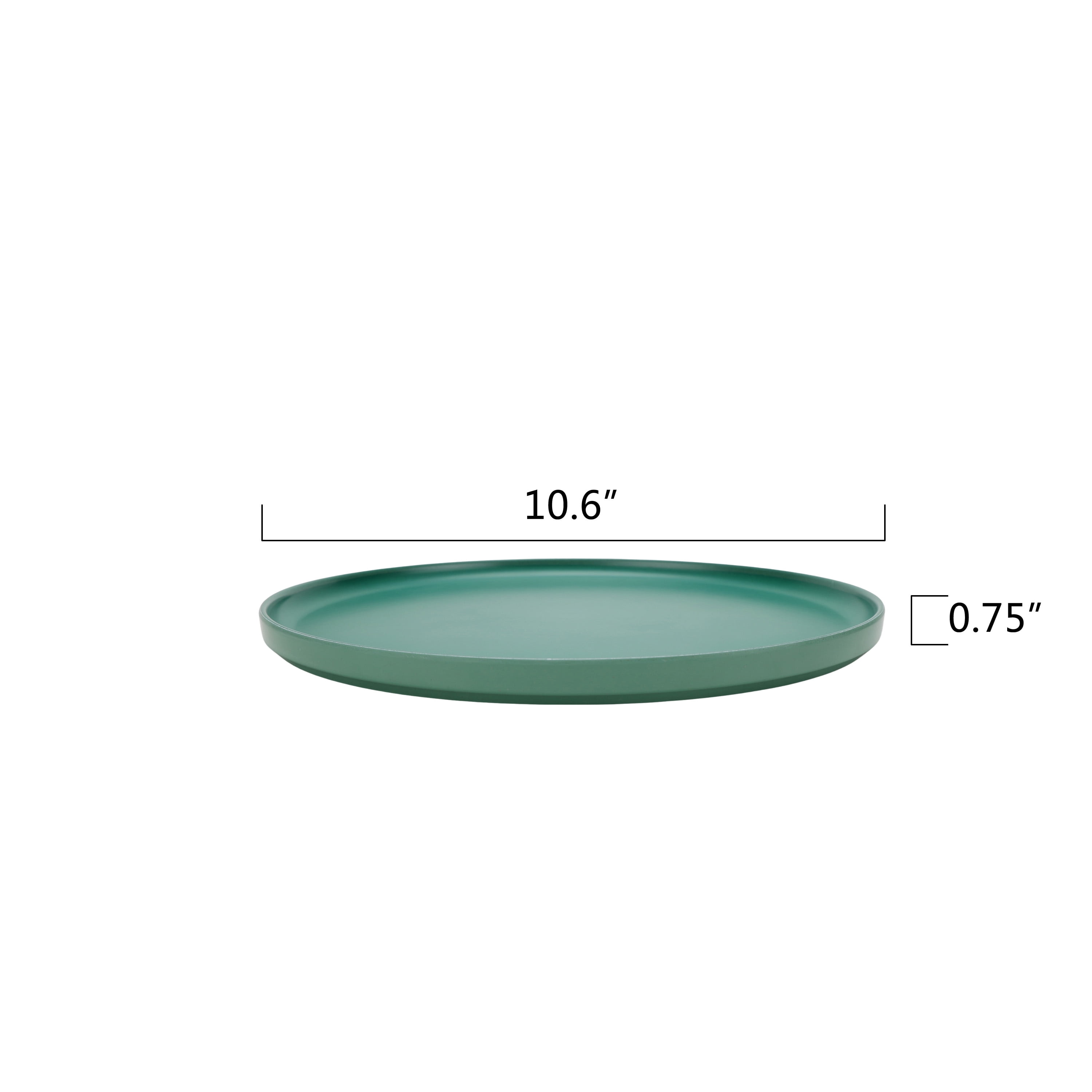 Mainstays by Becky G. & Alejandra Bamboo Melamine Dinner Plate, Green