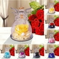 thumbnail image 6 of Preserved Flowers with Angel Figurines-Angels with Pretty Roses, Real Rose in Glass Dome, Preserved Rose Gifts for Women on Valentine's Day, Mother's Day, Birthday, 6 of 6