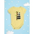 thumbnail image 3 of Panda Bear Climbibg Bamboo Bodysuit Infant -Image by Shutterstock,  Newborn, 3 of 4