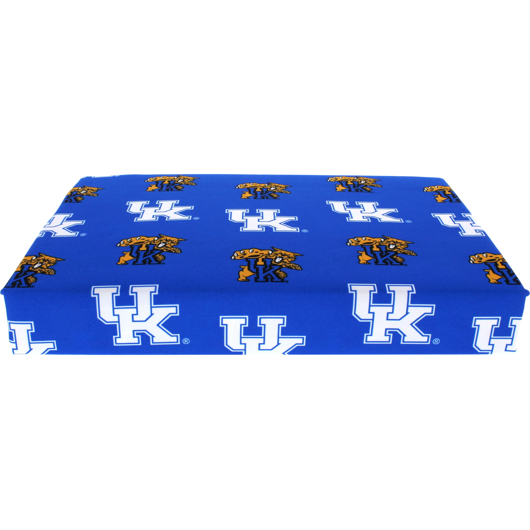 Kentucky Wildcats 100% cotton, 4 piece sheet set - flat sheet, fitted sheet, 2 pillow cases, Full, Team Colors