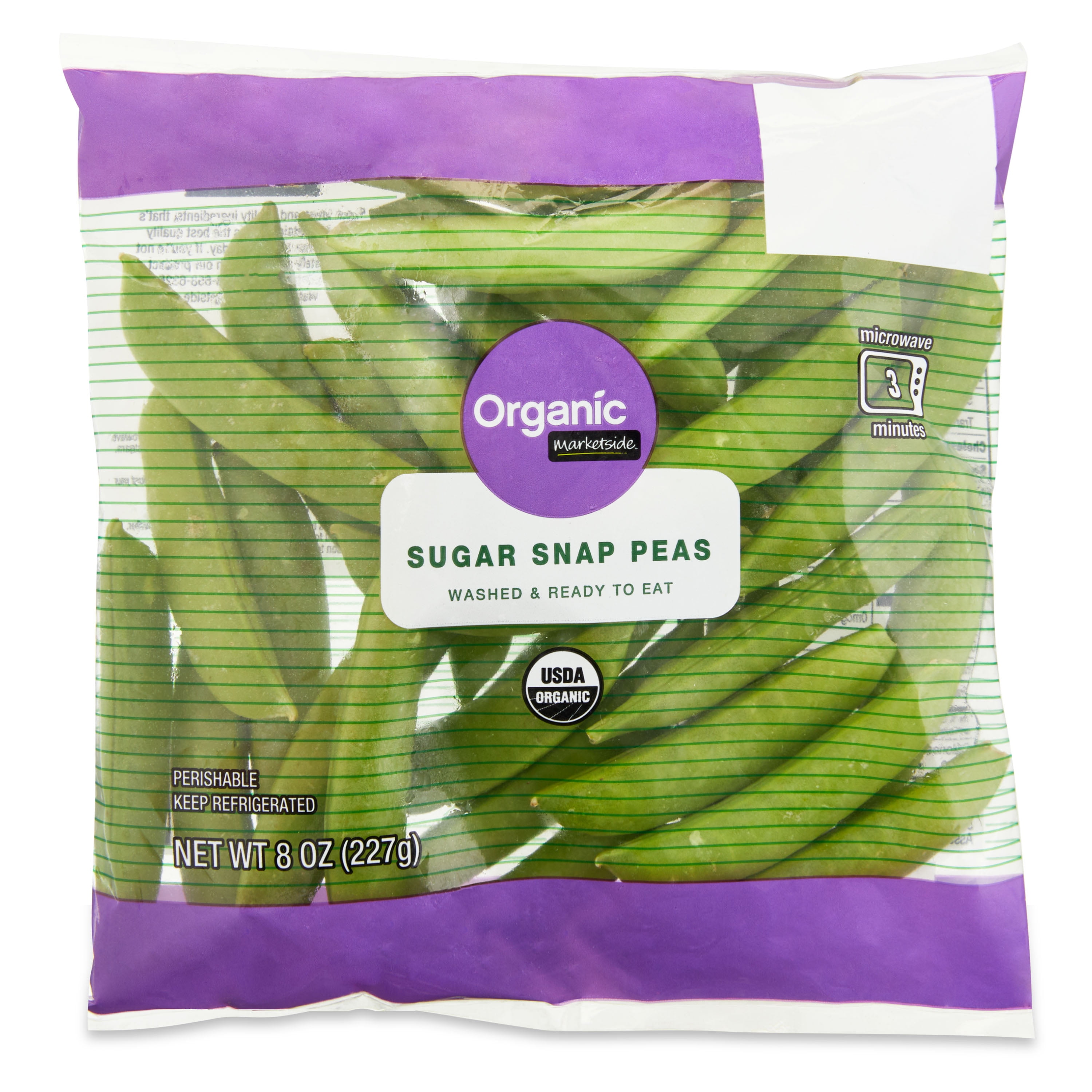 Marketside Organic Sugar Snap Peas, 8 oz