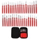 thumbnail image 1 of Kit de herramientas de extracción de terminales de Unique Bargains, kit de extractor de pines de terminal de conector de cable rojo de 36 piezas, 1 of 1