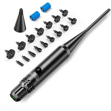 Bore Sighting Kit for .17 to 12GA Sight Boresighter with Big Button Switch for Outdoors