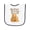 White and Navy, variant on Inktastic My Great Grandma Loves Me Bears Baby Terry Cloth Bib