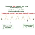 thumbnail image 4 of Cell - Thick Durable Flats Vegetable Fruit Seeds Seedling Plastic Plug Farmer Nursery Trays Roots, 4 of 6