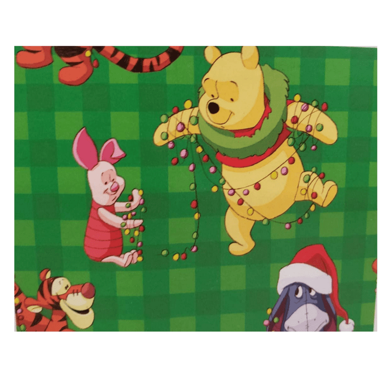 Winnie The Pooh Green Wrapping Paper Cartoons Gift Wrapper Made from  Premium Paper for Kids Girls Teens Birthday Christmas Halloween Hanukkah  Baby