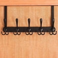 thumbnail image 4 of Perchero para colgar ropa ShuxiuWang Gancho trasero de puerta Heavy Duty Black 1pcs, 4 of 5