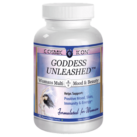 Goddess Unleashed Mood & Beauty Best Daily Women's Multivitamin Natural (Best Vitamins For Pitbulls)