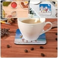 thumbnail image 6 of Dye Sublimation Coaster 32 Pcs Neoprene Cup Wear-Resistant Pad Car Coasters Portable White, 6 of 6