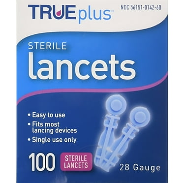 TRUEplus Sterile Lancets 28 gauge (100-ct) by Nipro