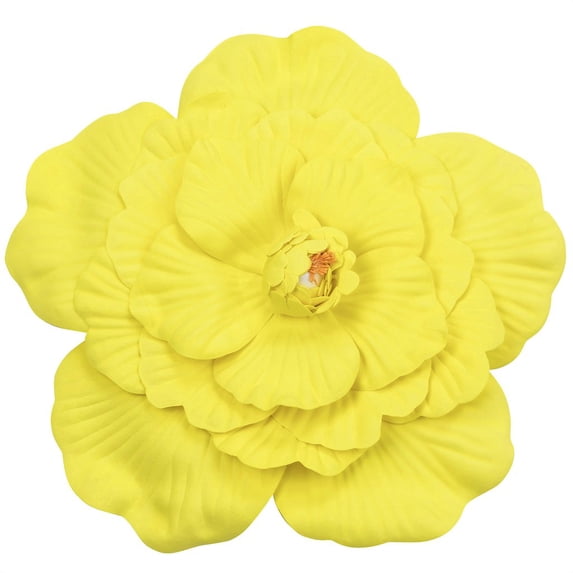 1 Pc, Large Foam Wedding Flower Wall Backdrop Decor 40 Cm - Yellow For Events, Including Weddings, Baby Showers & Quinceaneras