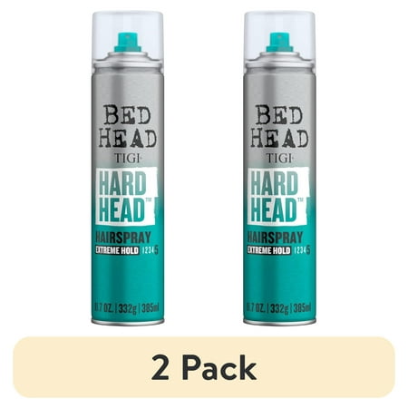 (2 pack) Bed Head by TIGI Hard Head Hairspray for Extra Strong Hold 11.7 oz